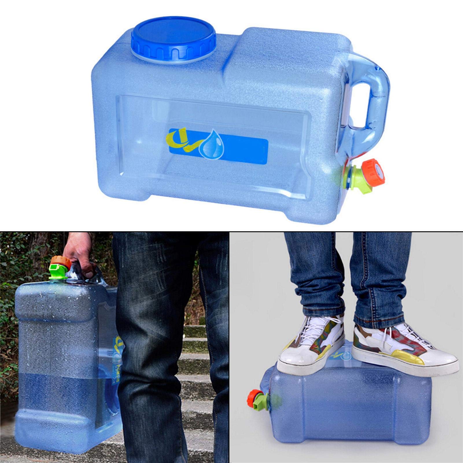 Tanica Per Acqua Portatile Con Rubinetto - HDPE Alimentare, Capacità 80L, Per Campeggio, Emergenza, Casa
