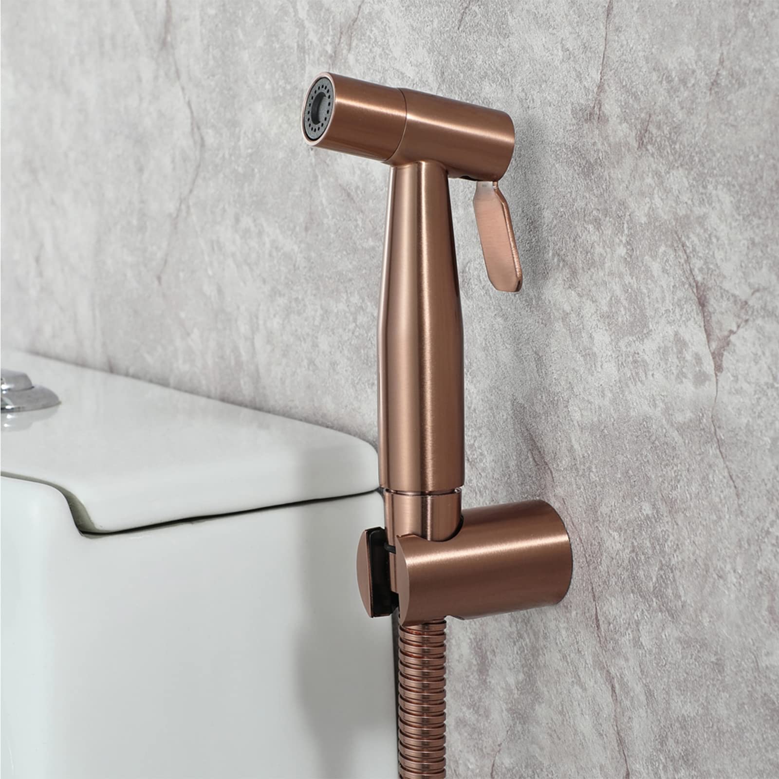 DAHSLNWKN HandheldSprayer for Toilet Round Cloth Diaper SprayerSprayer for Toilet HandheldSprayer - WithHose and Shower Hook for Clean The Bathtub, Toilet,Type5(Type4)