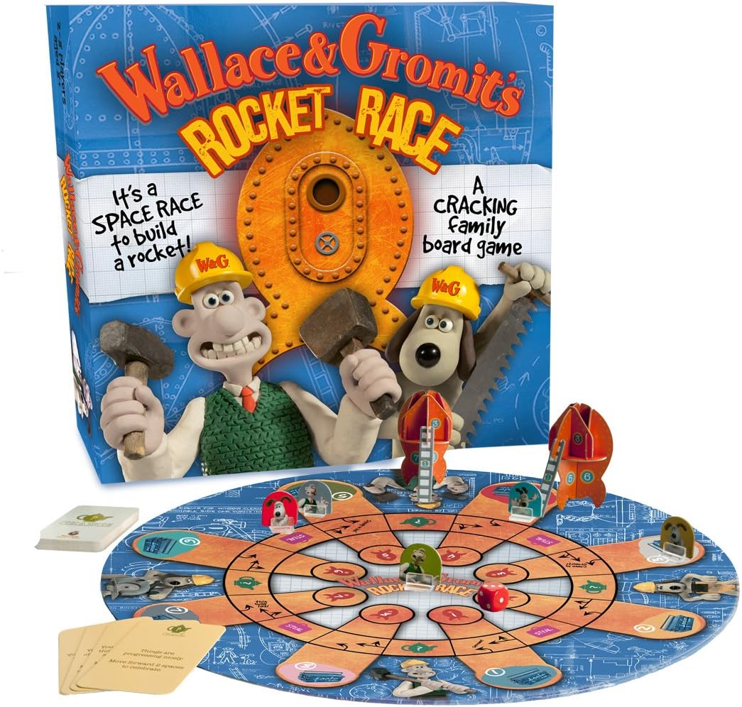 Wallace and Gromit Rocket Race Board Game