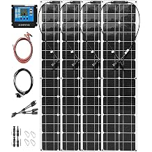 Monocrystalline Solar Panel 800W, 4x200W Solar System Kit, Photovoltaic Module Cell 40A Controller PV Connector, for Home, RV, Caravan, Boat 800W