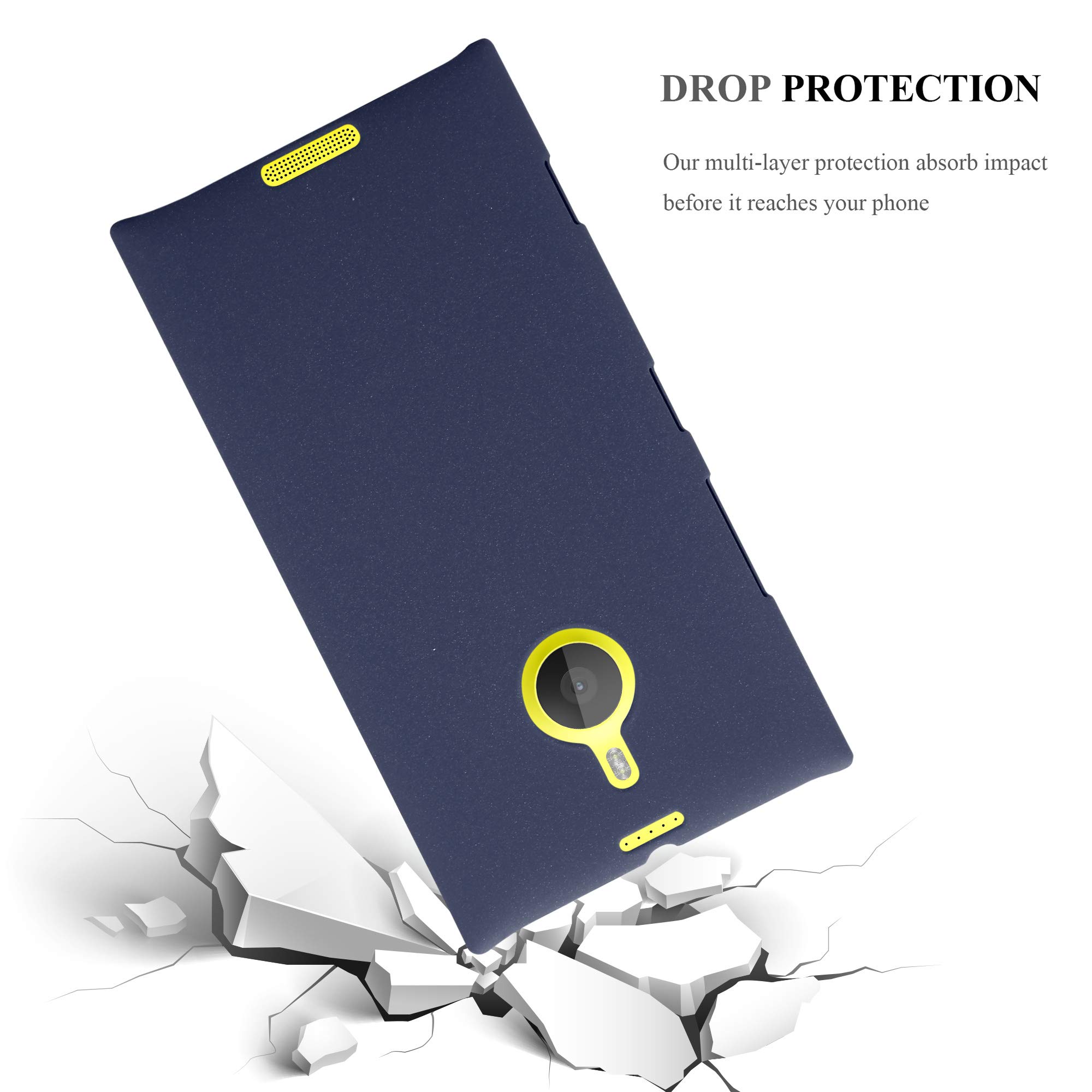 Cadorabo Custodia Rigida Sottile Per Nokia Lumia 1520 - Cover Protettiva Antiurto Azzurro Ghiaccio (Frosty)