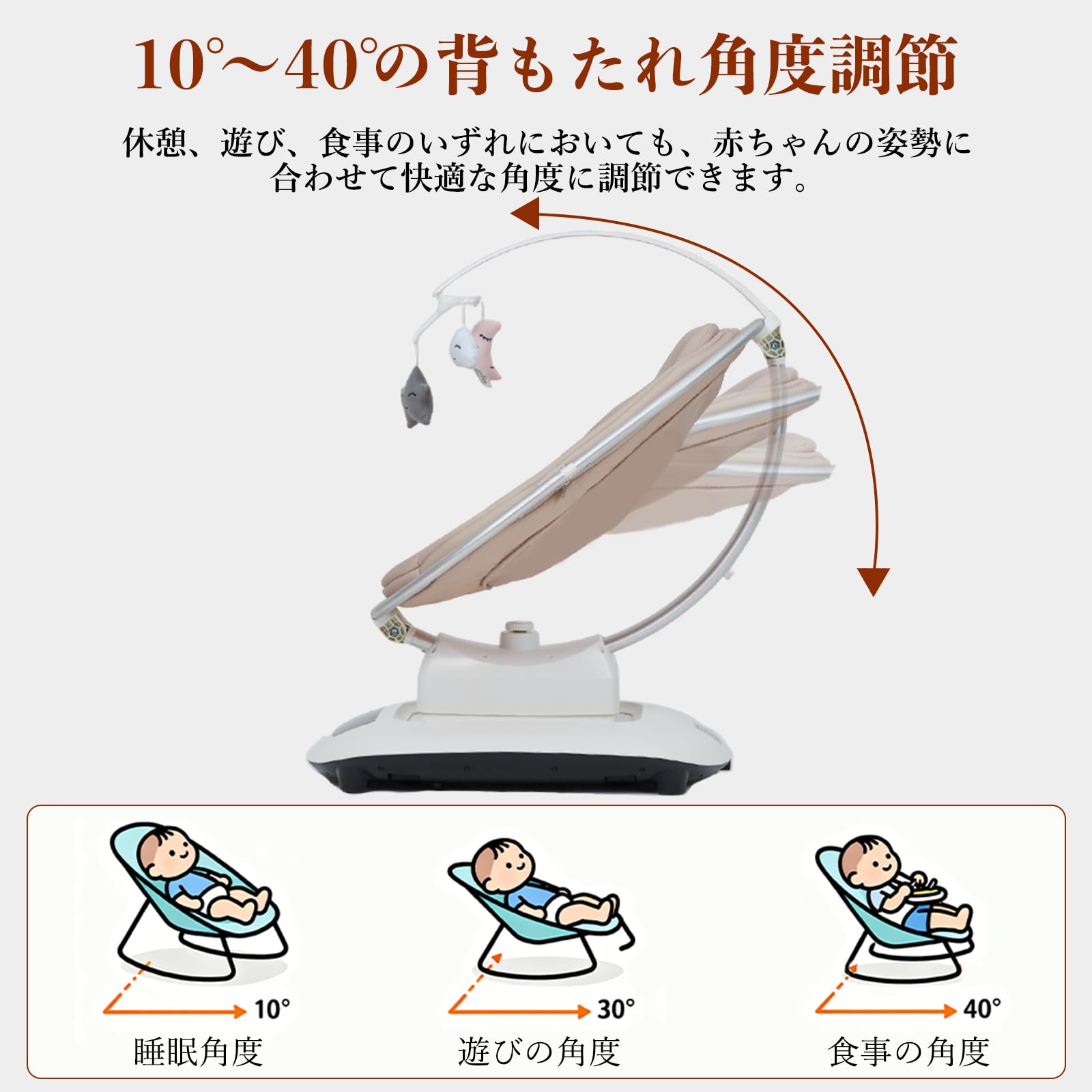 Amazon | Thinkmax ベビーバウンサー 電動ベビースウィング