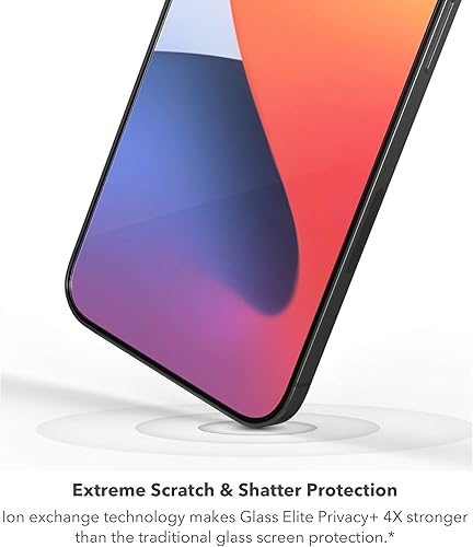 Miniatura 184 de ZAGG Glass Elite VisionGuard + - Protector de pantalla con filtro de luz azul para iPhone 11 Pro, iPhone Xs, iPhone X - invisibleShield - Protección