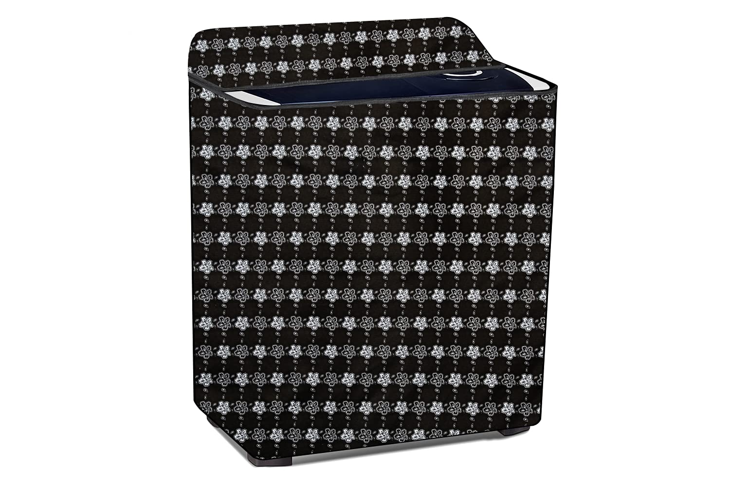 Stylista Washing Machine Cover Compatible for Samsung 8.5 Kg Semi-Automatic Top Loading WT85R4200LL, Floral Pattern Black (B09HMKJVGJ) Amazon Price History, Amazon Price Tracker
