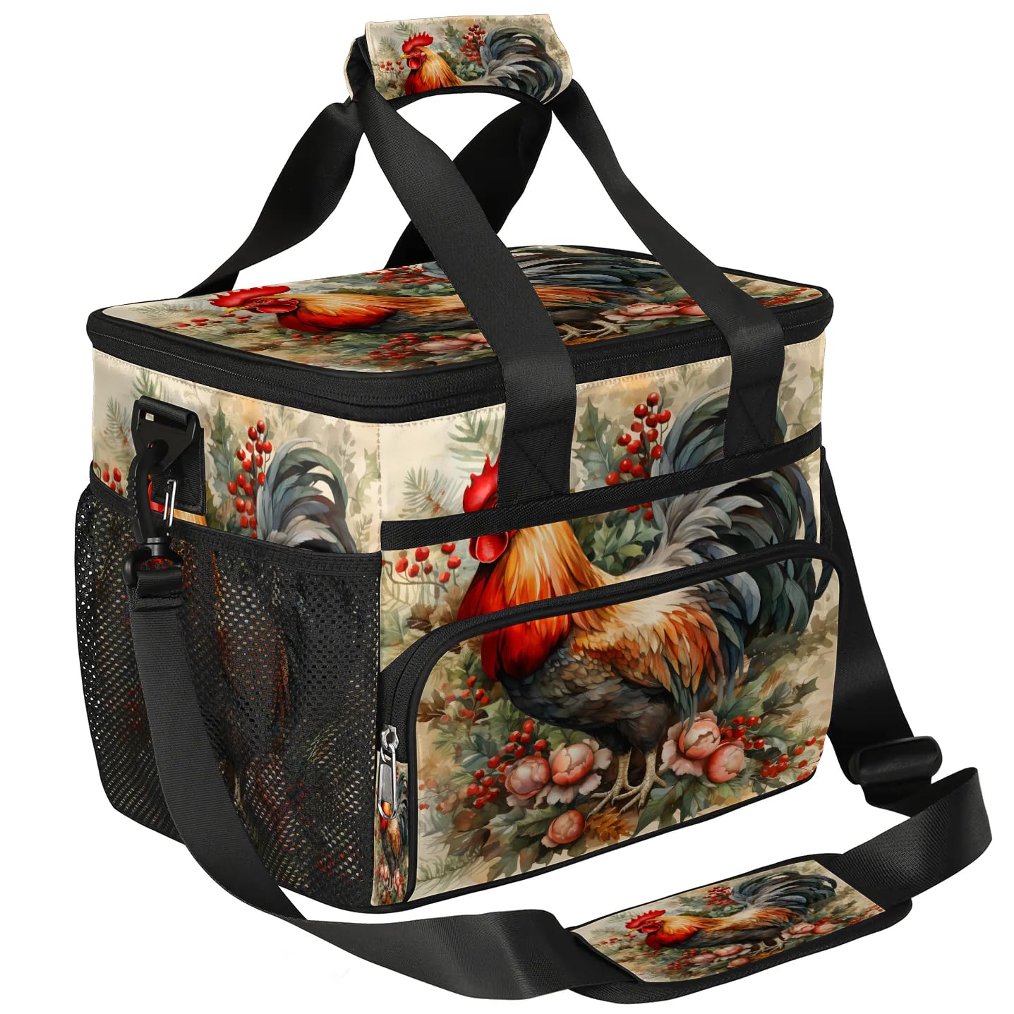 Lunch Box for Men Heavy Duty Insulated Lunch Bag for Women Rural Rooster Lunchbox for Adults Lunch Cooler