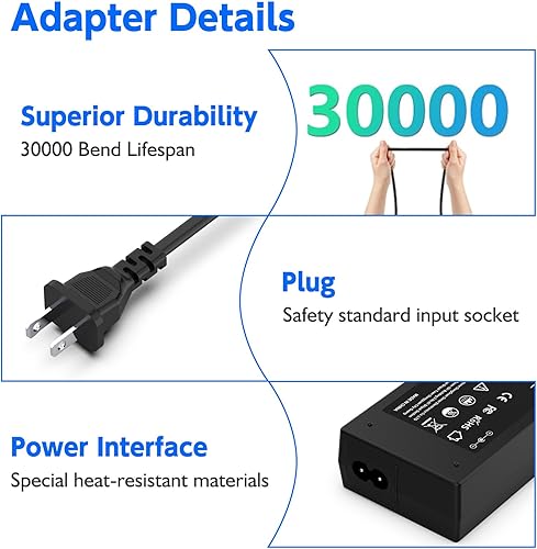 Miniatura 4 de Adaptador de corriente de 42V 2A para cargadores de scooter de lima, conector en línea de 3 clavijas para mod de bolsillo de 36V, batería de litio