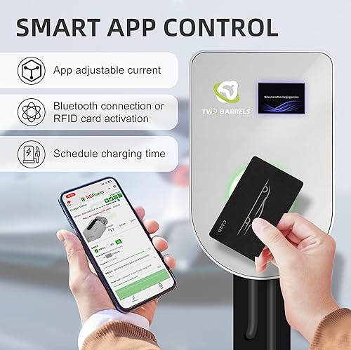 Miniatura 4 de Cargador de vehículo eléctrico para el hogar Nivel 2, cable de extensión de 40 amperios y 26 pies, cargador de coche eléctrico para interiores y