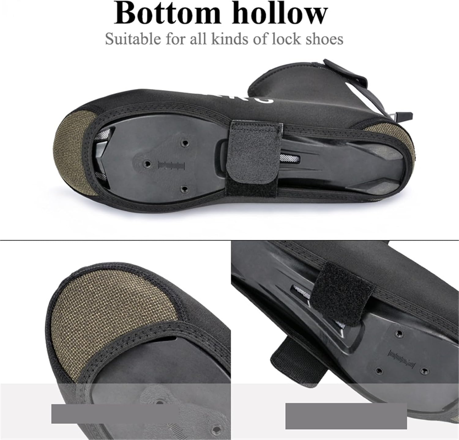 Cycling Shoe Cover Winter Waterproof and Windproof Cycling Shoe Covers Full Bicycle Overshoes Cycling Equipment Bike Booties(M)