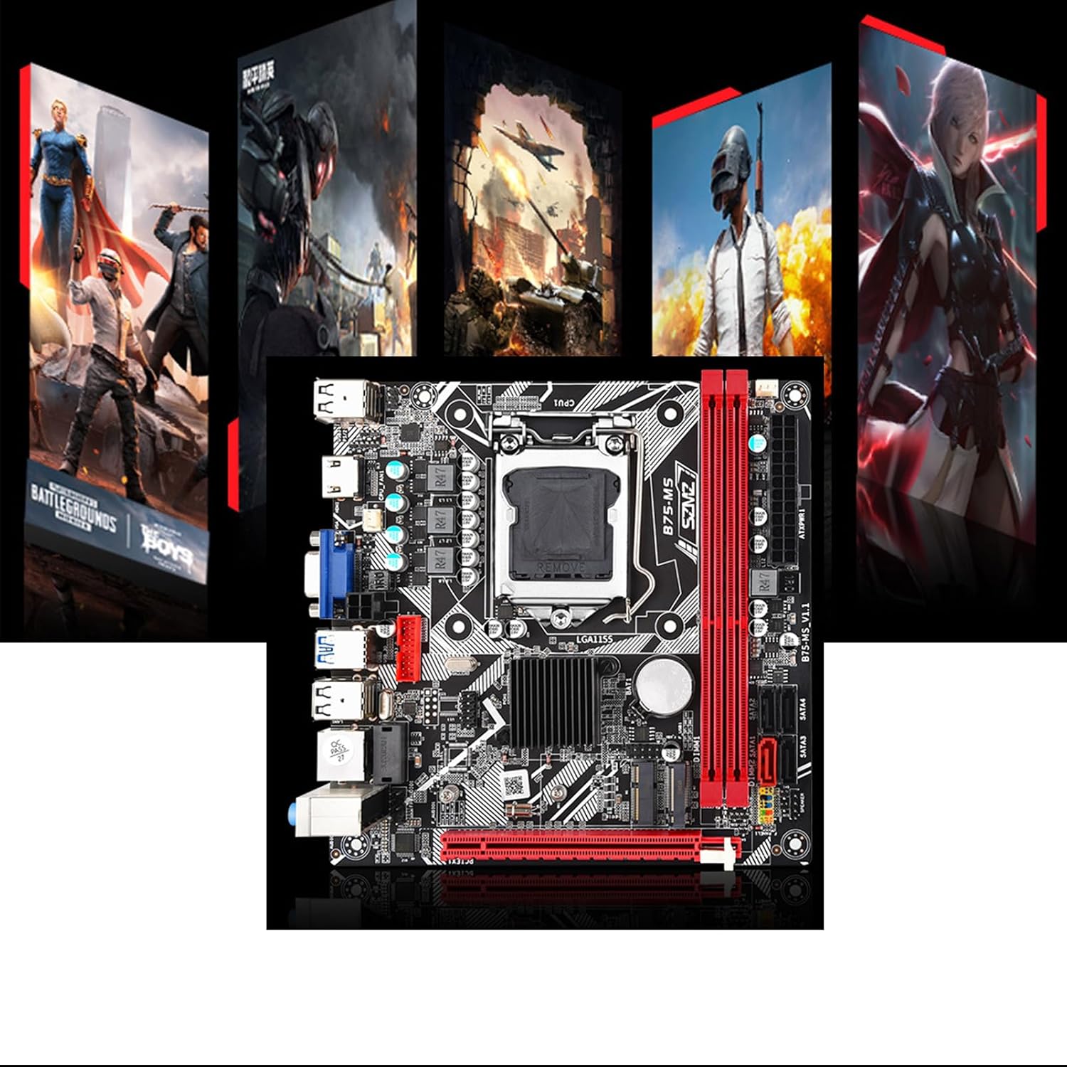 Gaming Motherboard PCIE 16X, Gaming WiFi Motherboard, M.2 USB3.0 SATA3