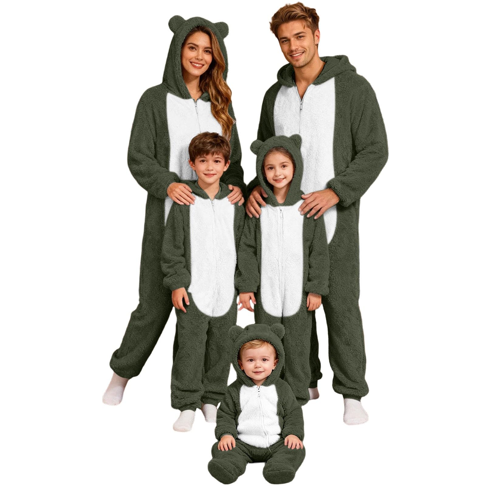 Ensemble pyjama Noël famille adapté aux morphologies généreuses