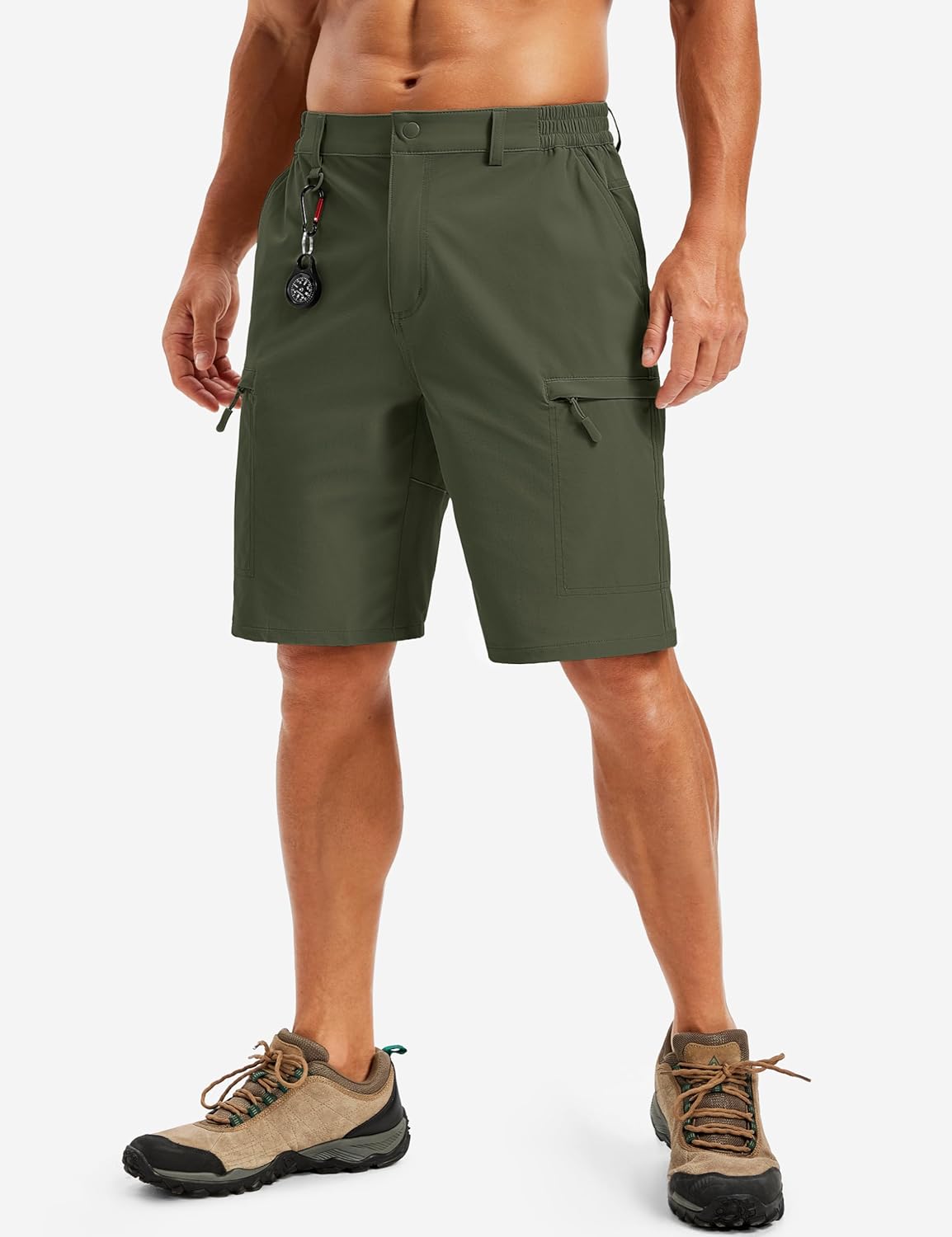 TACVASEN Men's Hiking Cargo Shorts Quick Dry Lightweight for Outdoor Golf Fishing Tactical Casual with Multi Pockets - Image 2