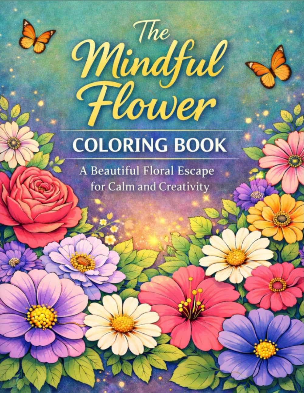 The Mindful Flower Coloring Book: A Beautiful Floral Escape for Calm and Creativity