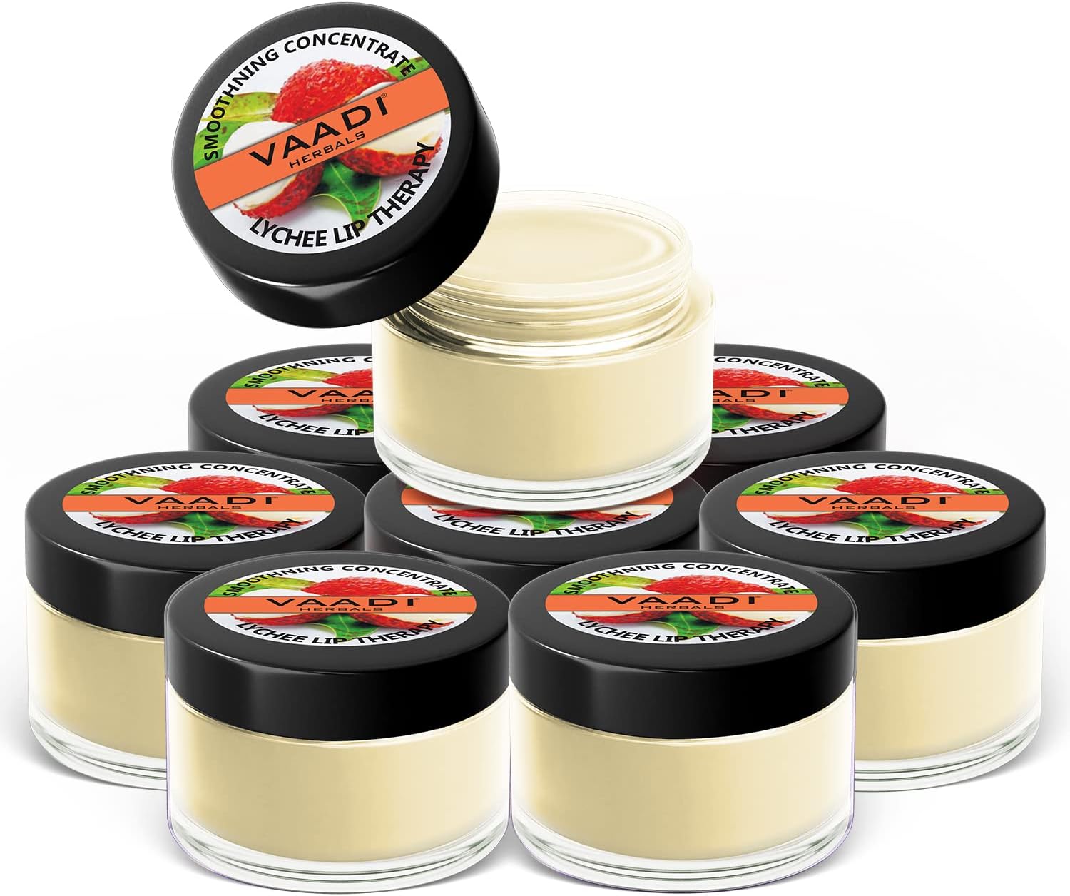 Vaadi HerbalsLip Balm, Lychee, 10gms x 8