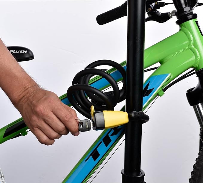 Candado de cable para bicicleta Auvray 6 pies resistente miniatura 8