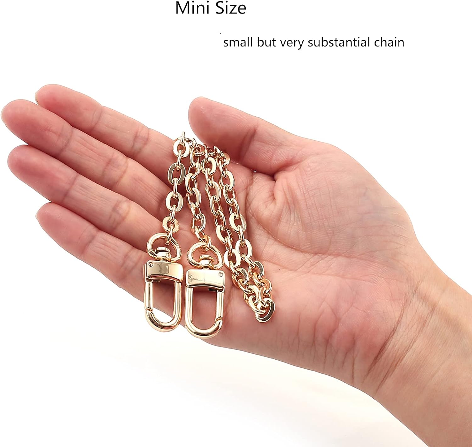Xiazw Mini Copper Purse Chain Shoulder Crossbody Strap Bag Accessories Charm Decoration