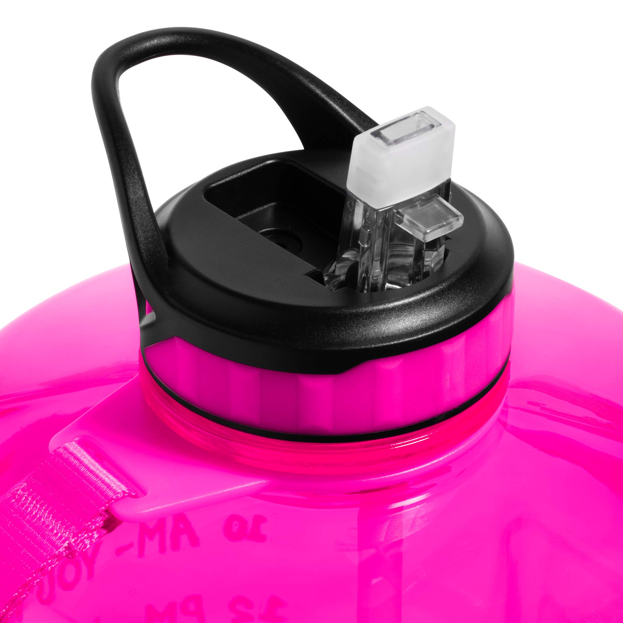 HydroMATE Half Gallon Water Bottle with Time Marker Large Reusable