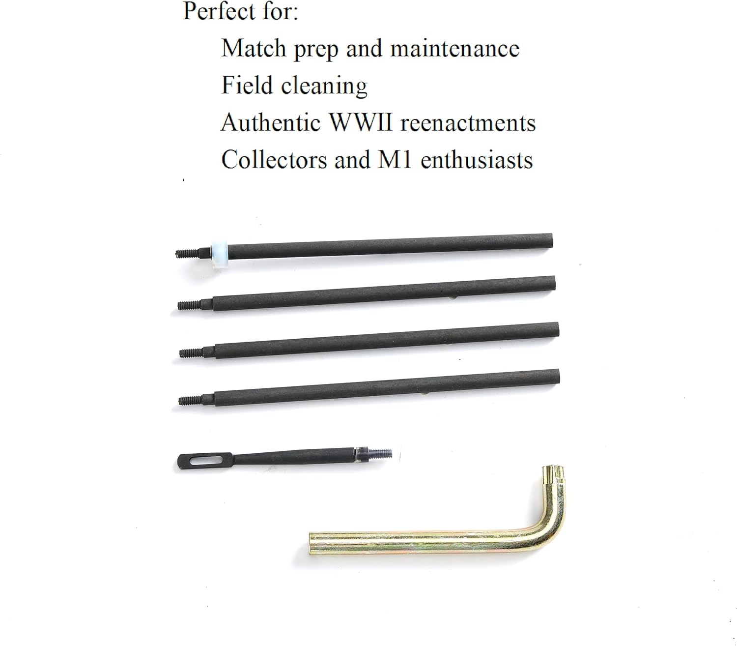 M1 Garand Bronze Wrench & Gas Cylinder Screw with Cleaning Kit Combo (M10 Multi-Tool, Oiler, Brass Chamber Brushes)