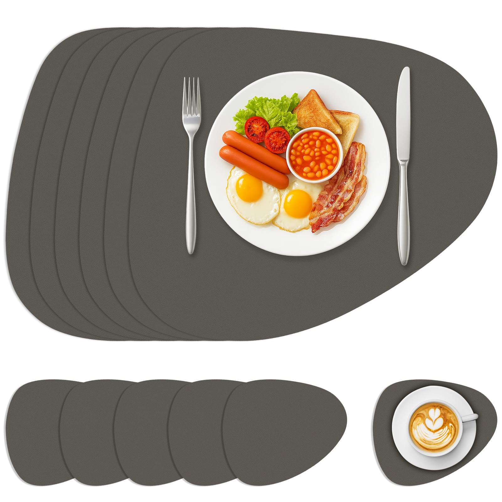 Sevenpers Tischsets Abwaschbar，40 * 34cm