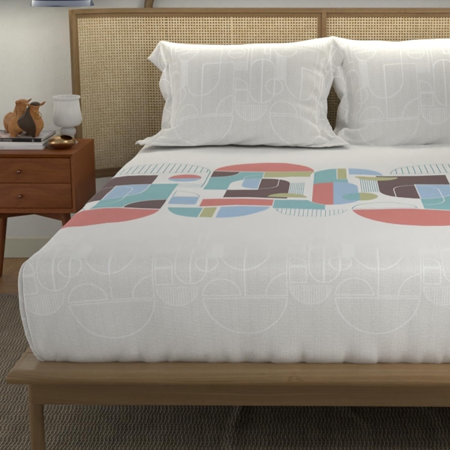 Urban Space Divine 100% Cotton Bedsheet for Double Bed with 2 Pillow Covers, Double Bedsheet (Size 90 x 100 inches, Binary Peach) (B0DHKB5PTK) Amazon Price History, Amazon Price Tracker