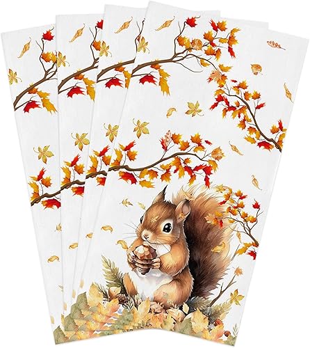 Miniatura 11 de Toallas de cocina de cosecha, decoración de granja de Acción de Gracias con camión, hoja de arce, toalla de cocina de Acción de Gracias, paños