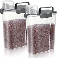 Vista 22 de Recipiente de almacenamiento de alimentos para perros, boquilla grande mejorada sin BPA, recipientes de plástico para almacenamiento de alimentos