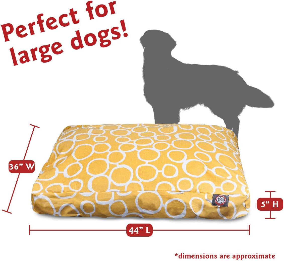 review Majestic Pet Fusion Yellow Large Rectangle Pet Bed