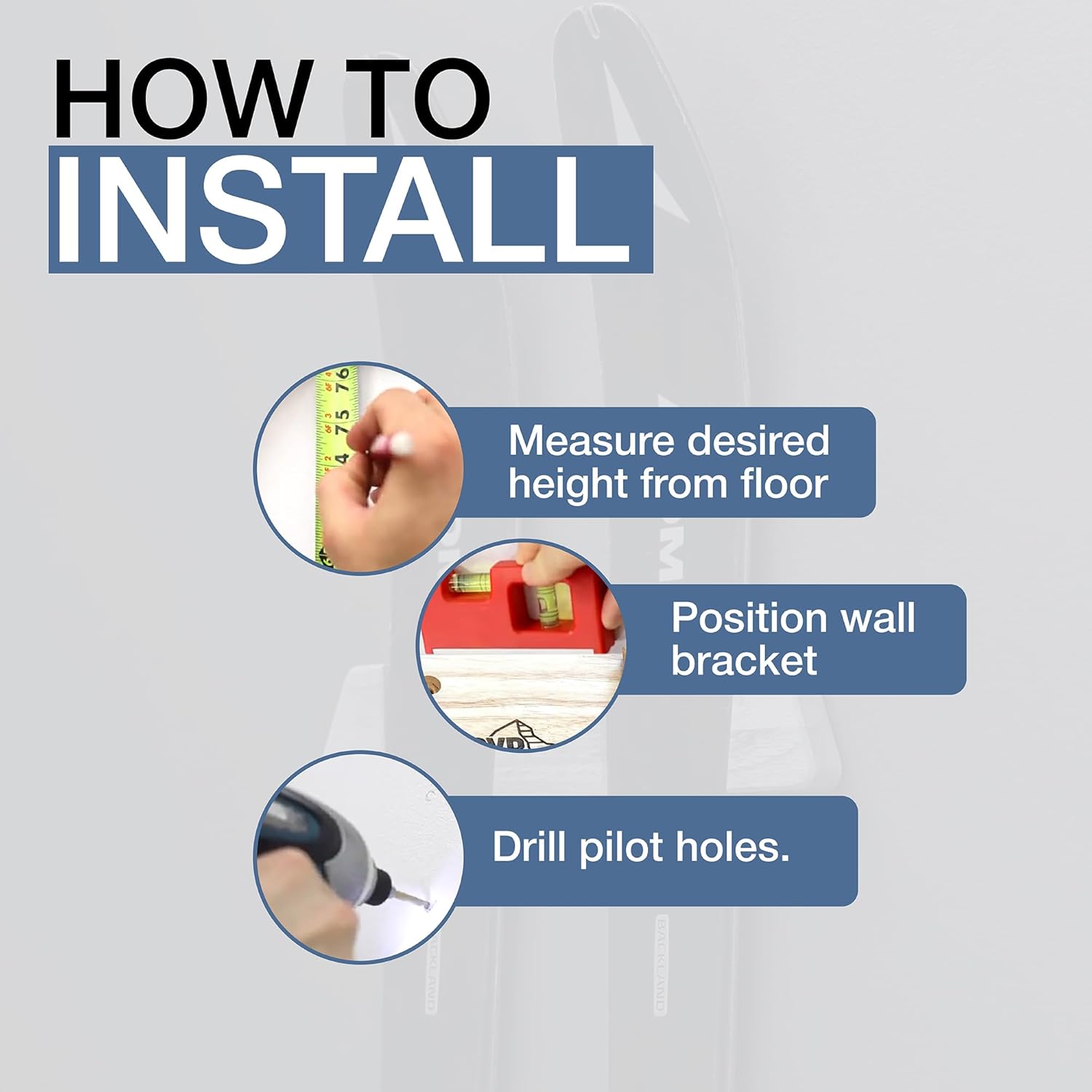 StoreYourBoard Horizontal Wood Ski Rack Wall Mount – Heavy Duty Ski Wall Mount Organizer, Space-Saving Ski Holders for Wall Display, Durable Skis Rack for Garage, Home or Cabin - Natural Wood (Medium) - Image 4