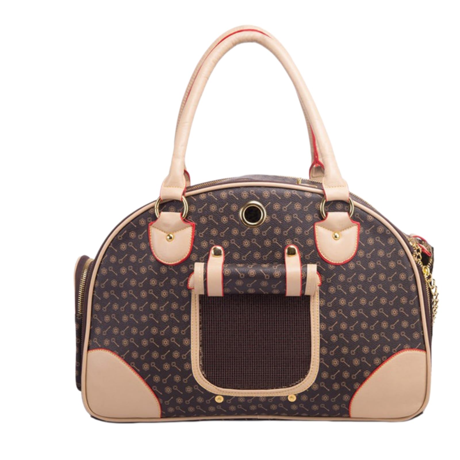 Borsa Viaggio Animali di Trasporto per Domestici Lusso Pieghevole Cani Piccoli, da Portatile Chihuahua E Yorkshire Terrier Viaggi All'aperto-Size S-l