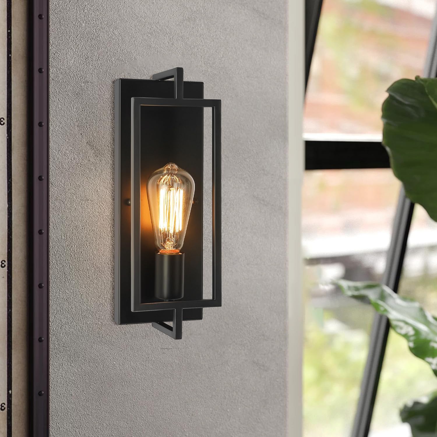 ZEJINZEFU Modern Matte Black Farmhouse Wall Sconce Lighting Fixtures ...