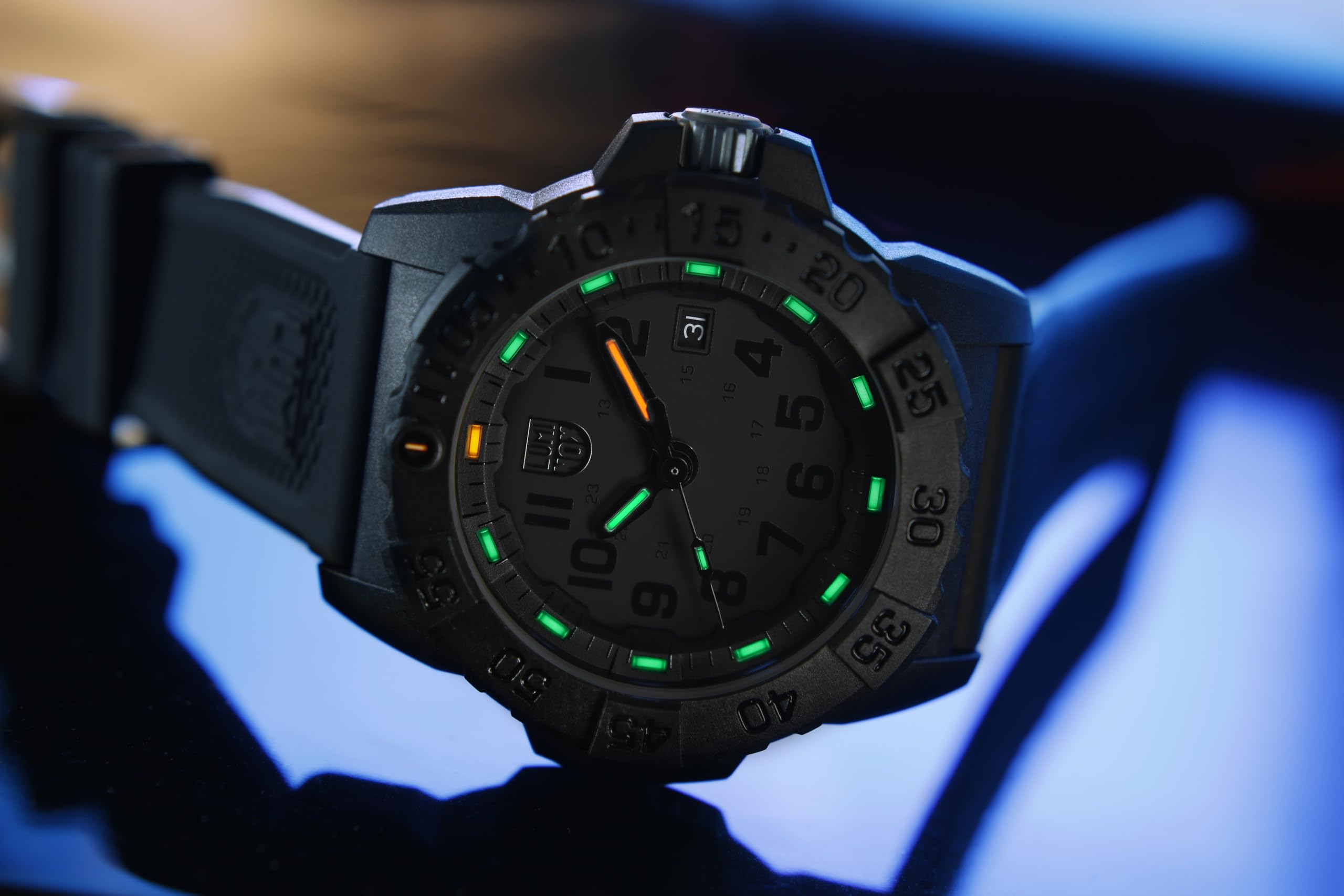 Luminox XS.3501.BO.F - Orologio analogico per unisex adulto automatico con cinturino in acciaio inossidabile, Non si applica, striscia