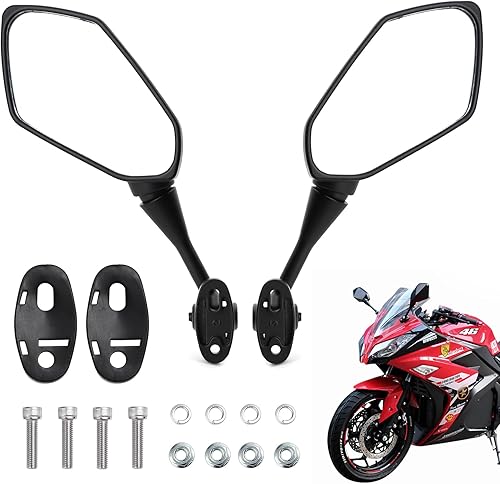 Miniatura 7 de Mokuo Espejos retrovisores para motocicleta compatibles con CBR 600 F4 F4I CBR600RR CBR1000RR CBR300R CBR500R CBR900 CBR919 CBR929 CBR954 VTR1000