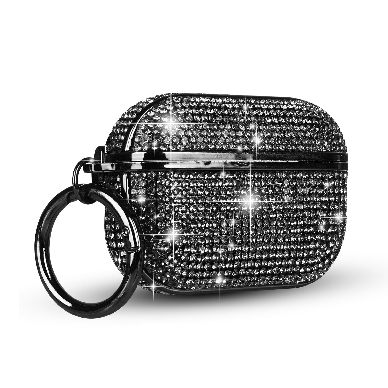 LUVI for AirPods 4 Diamond Case Rhinestone Bling Glitter Crystal Shiny Sparkle Cute Cover for Girls Women Wireless Charging Luxury Skin for Apple