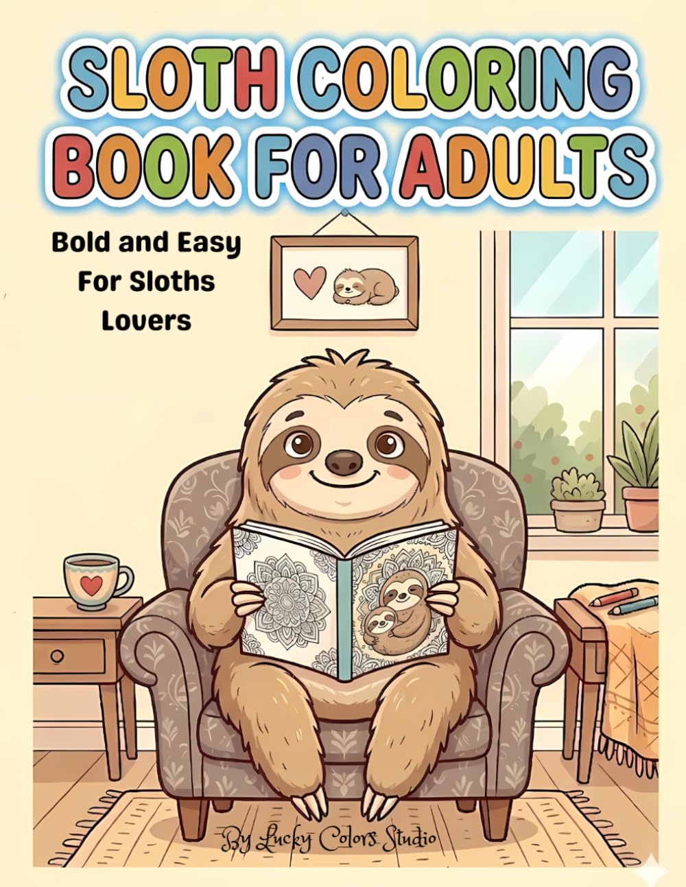 Sloth Coloring Book for Adults: Bold and Easy For Sloths Lovers