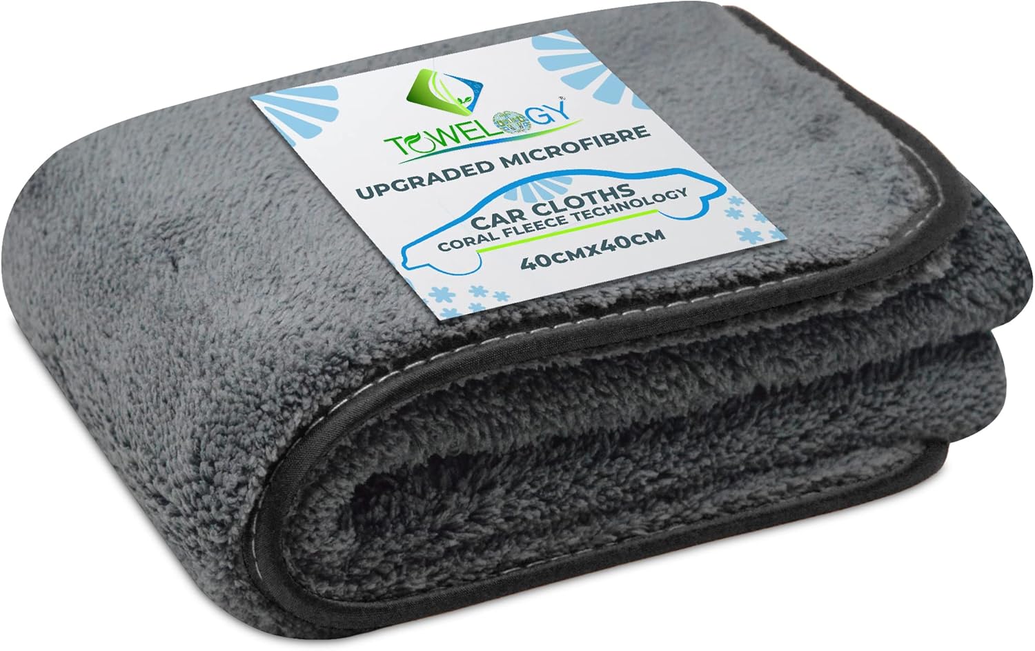 Towelogy® Premium Microfibre Cloth Car Drying Towel Upgraded AntiStatic DualSided Interior