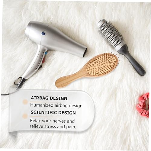 Miniatura 4 de Peine de bambú para el cabello, 3 piezas, peines de barba, cepillo de cerdas de madera, peine de bambú natural, cepillo masajeador para cuero