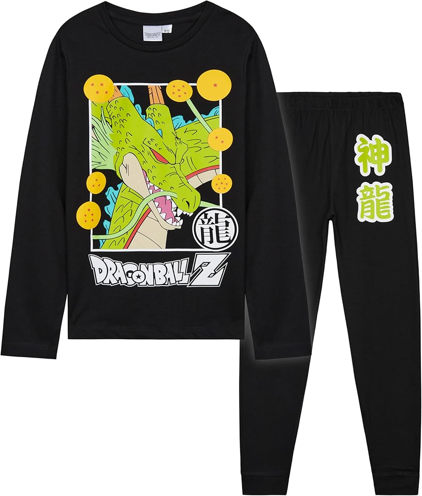 Dragon Ball Z Pigiama per Ragazzi, Maglietta e Pantaloncini Set 2 Pezzi Ragazzo, Saiyan Pigiama in Cotone per Bambino e Adolescenti, Taglia 4 Anni, Blu