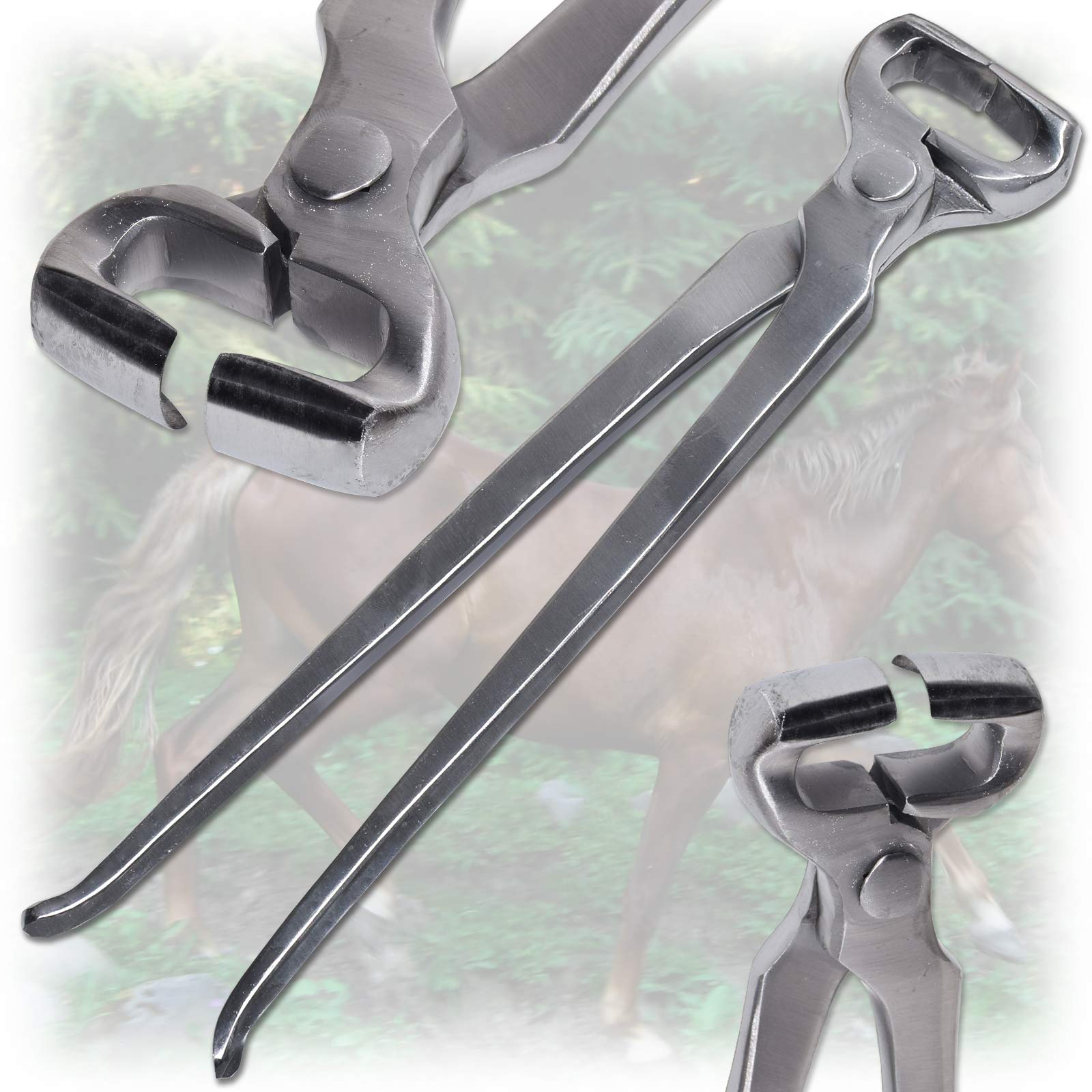 Professional Farrier Hoof Nipper Trimmer Half Rounded Jaws 12" compact Tools
