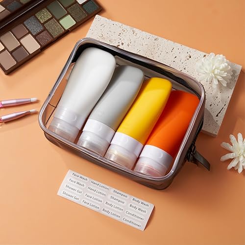 Miniatura 27 de INSFIT Botellas de viaje portátiles, recipientes a prueba de fugas aprobados por la TSA para artículos de tocador, accesorios recargables sin BPA