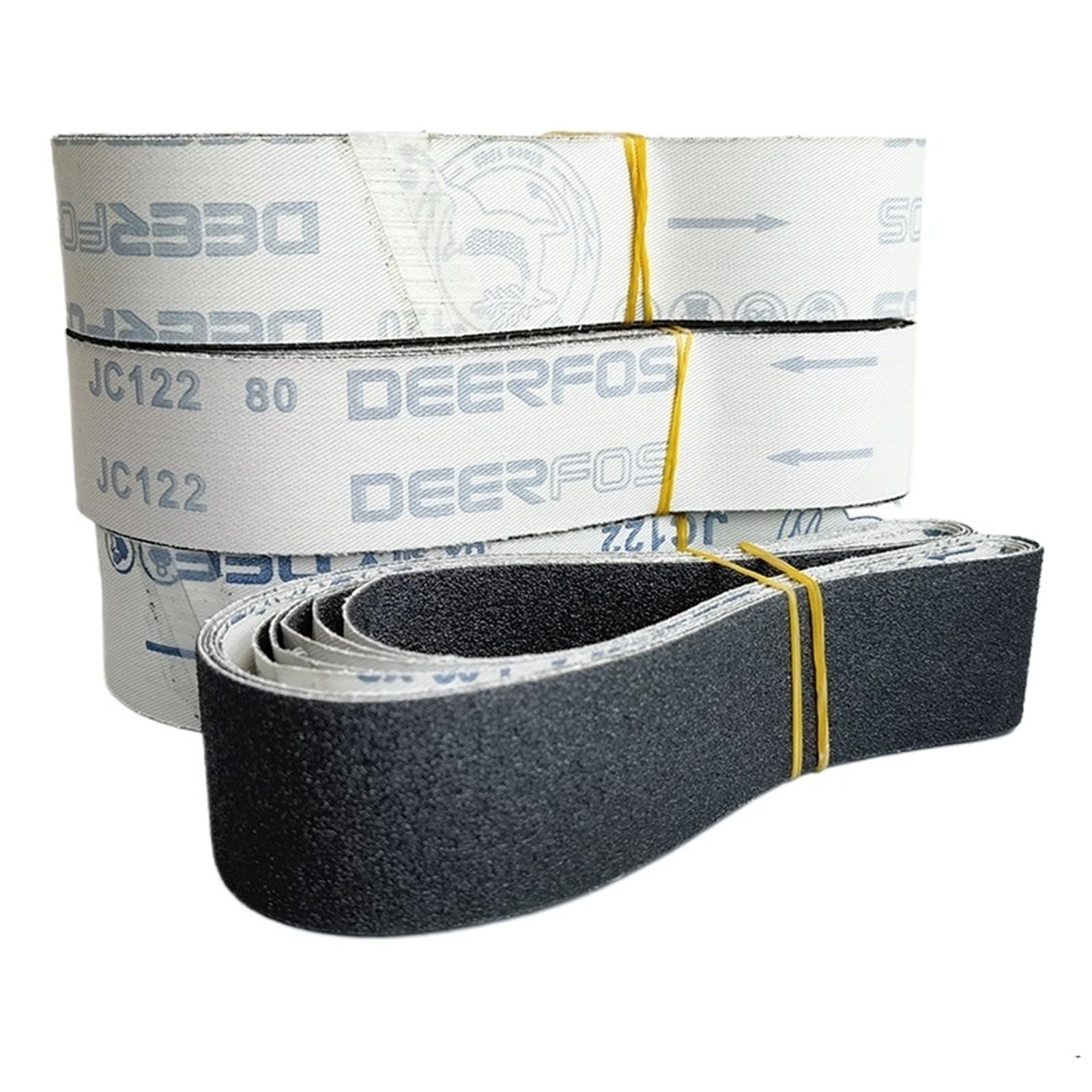 Lot de 5 bandes abrasives 50 x 915 mm pour métal Carborundum 2" 915 bandes grain 60-1000 Mix Pack (Rouge (TJ538), P60 120 180 320 600