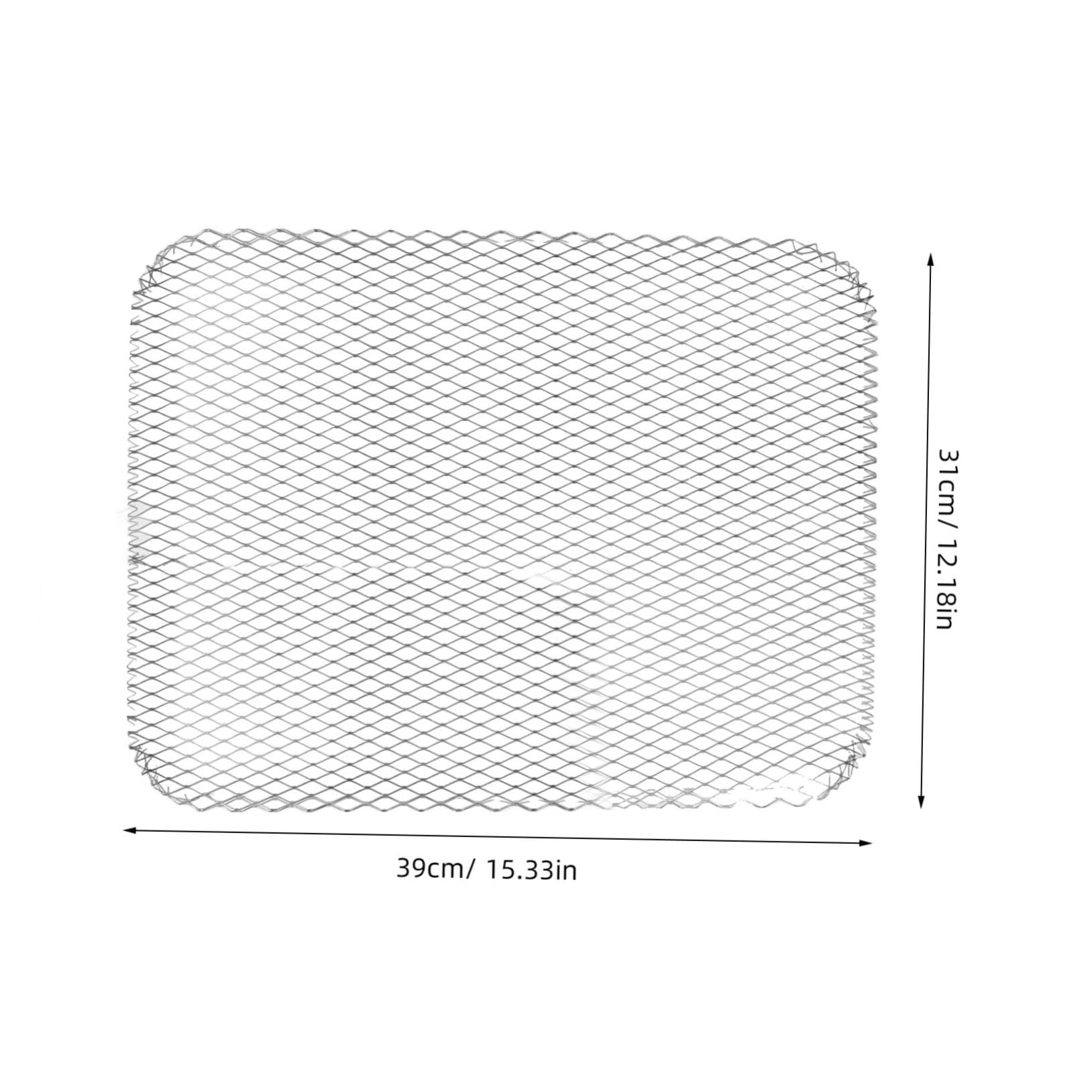 Gogogmee 10-pack Disposable Grill Mat Bbq Mesh Aluminum Grill Topper Baking Grates Pad Single-use Cooking Grids for Outdoor Indoor Cooking