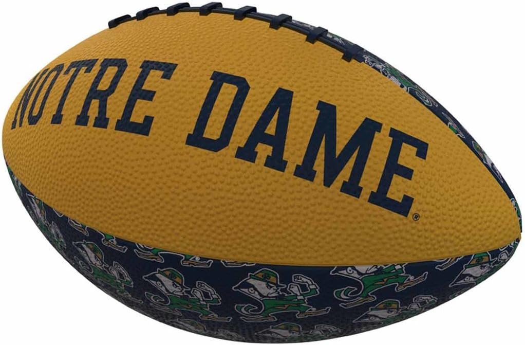 Logo Brands Officially Licensed NCAA Mini-Size Rubber Football, Team Color
