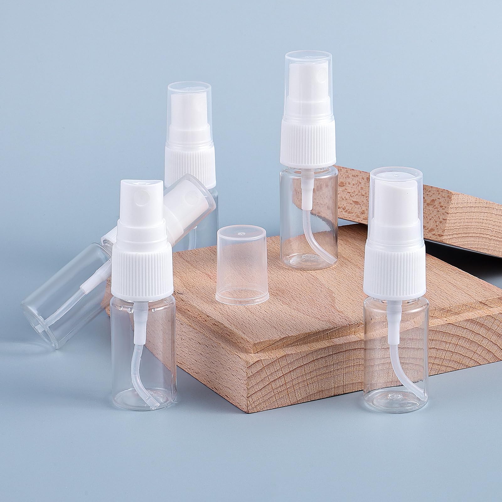 Xujia Lot De 4 Mini Flacons Vaporisateurs En Plastique Transparent Vides à Brume Fine Pour Parfum Et Cosmétiques De Voyage 50 Ml