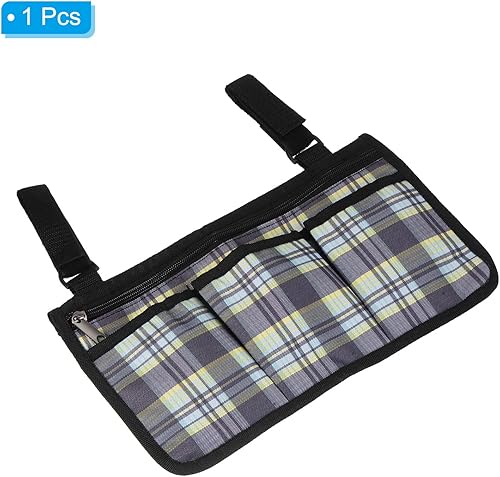 Miniatura 3 de PATIKIL Organizador de reposabrazos para silla, impermeable, para silla de playa, bolsa de almacenamiento para colgar reposabrazos, revista, bolsa