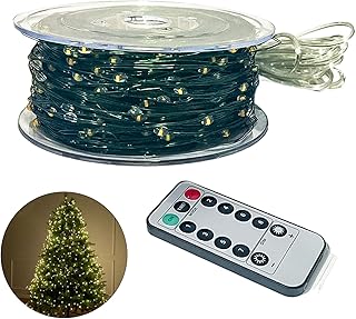 65FT Outdoor Christmas Fairy Lights 200 LED Lights Outdoor Waterproof 8 ...