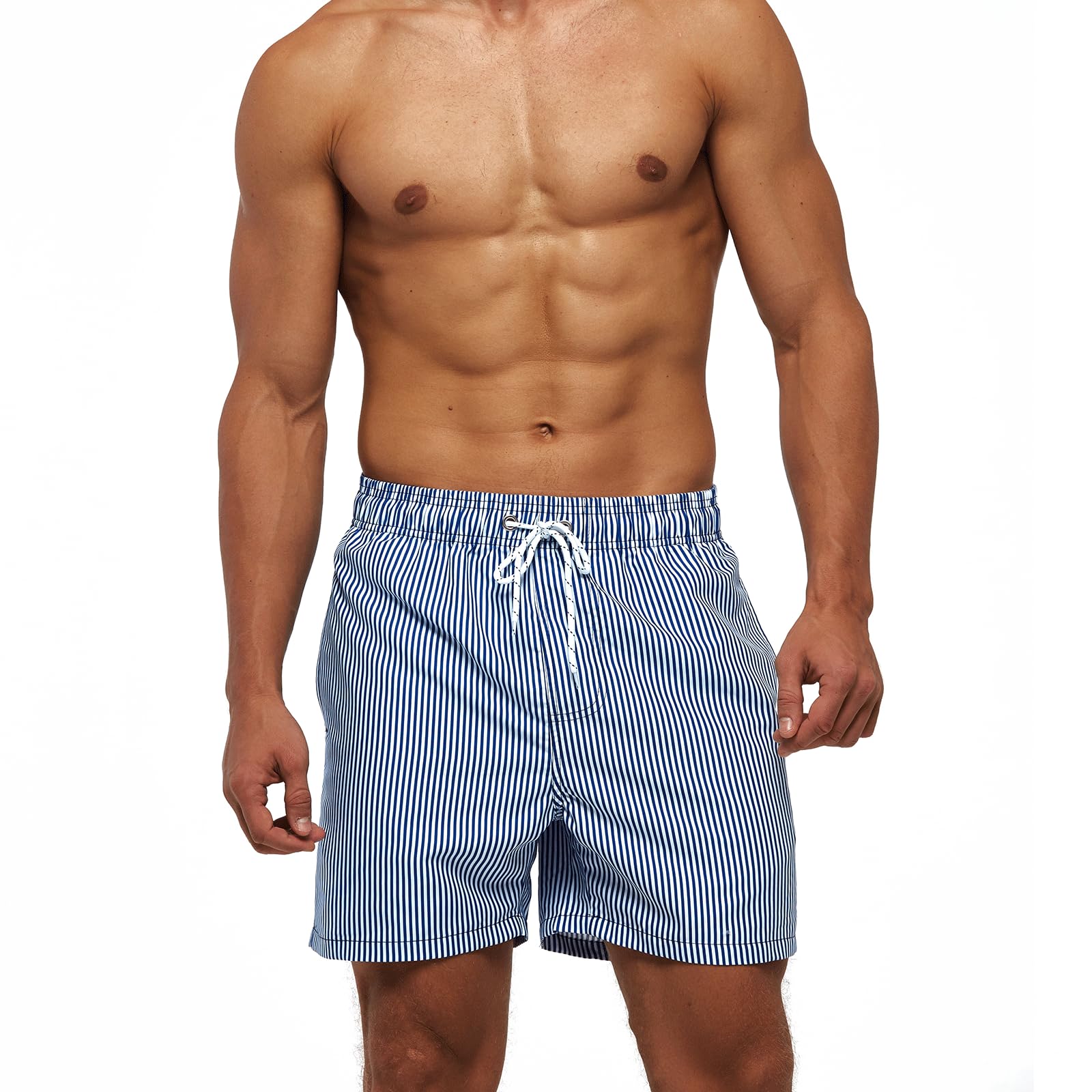 TMEOG Costume Uomo Mare Pantaloncini Casual, Costumi da Bagno Uomo Surf Lungo Costume da Spiaggia Piscina Pantaloncino Estivo con Tasche e Coulisse Regolabile