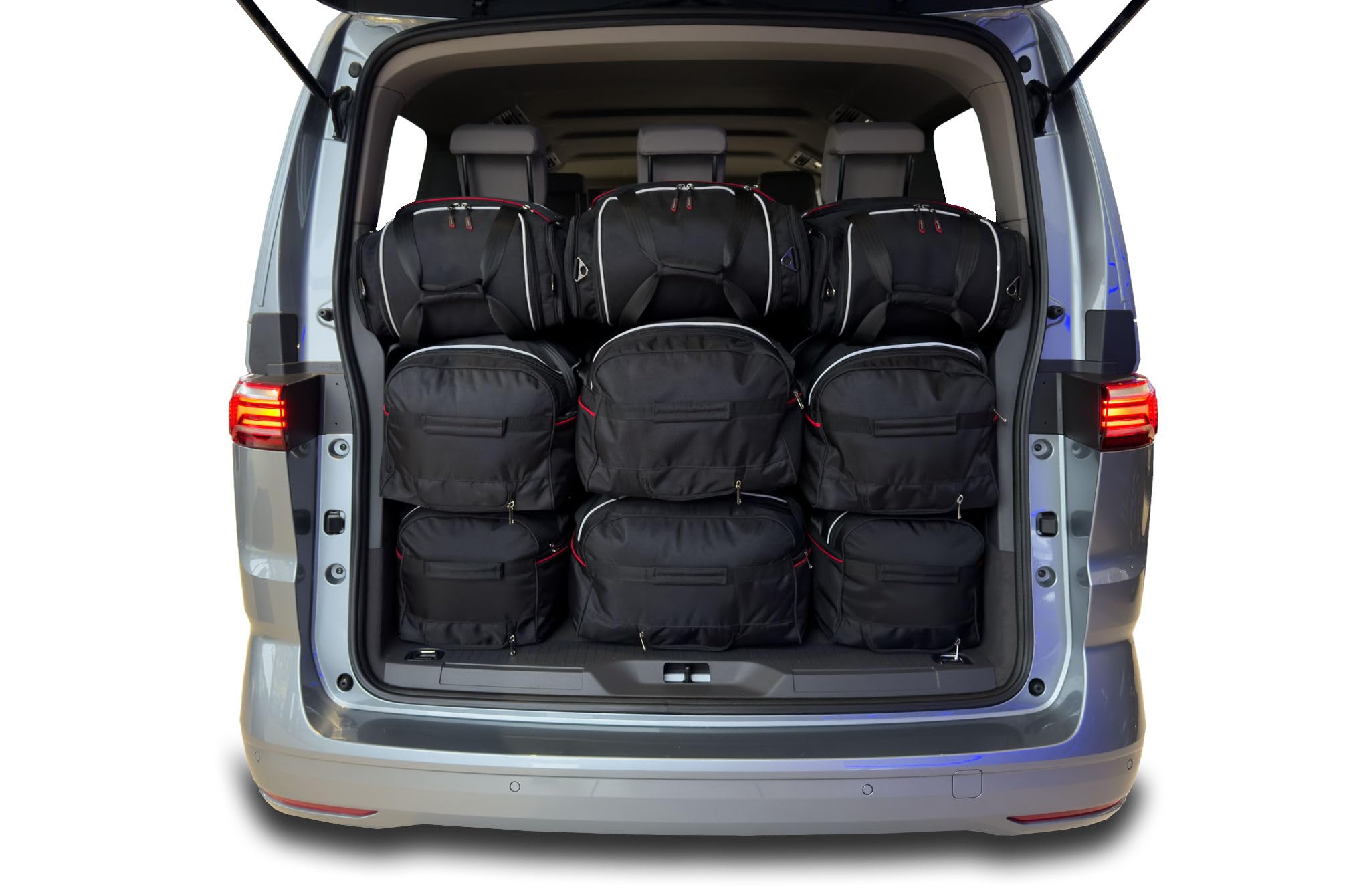 KJUST Kofferraumtaschen 9 stk kompatibel mit VW MULTIVAN L2 PHEV 7 T7 2021+