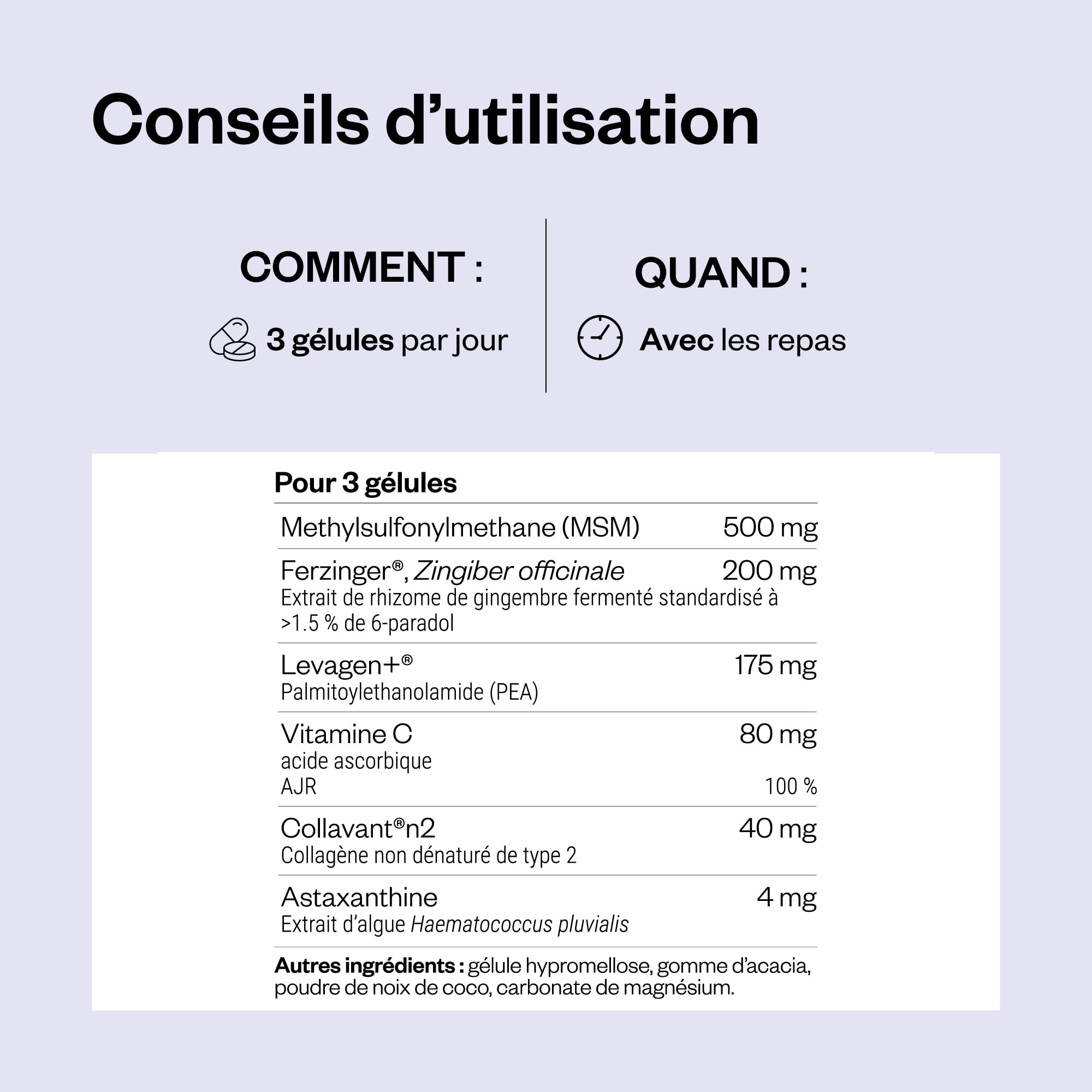 Arthro Fast Relief - Complément Alimentaire Articulations - Collagène Type 2 et PEA Validés Cliniquement, MSM, Astaxanthine, etc. - Douleurs Articulaires, Mobilité, Cartilage - 90 Gélules - SuperSmart
