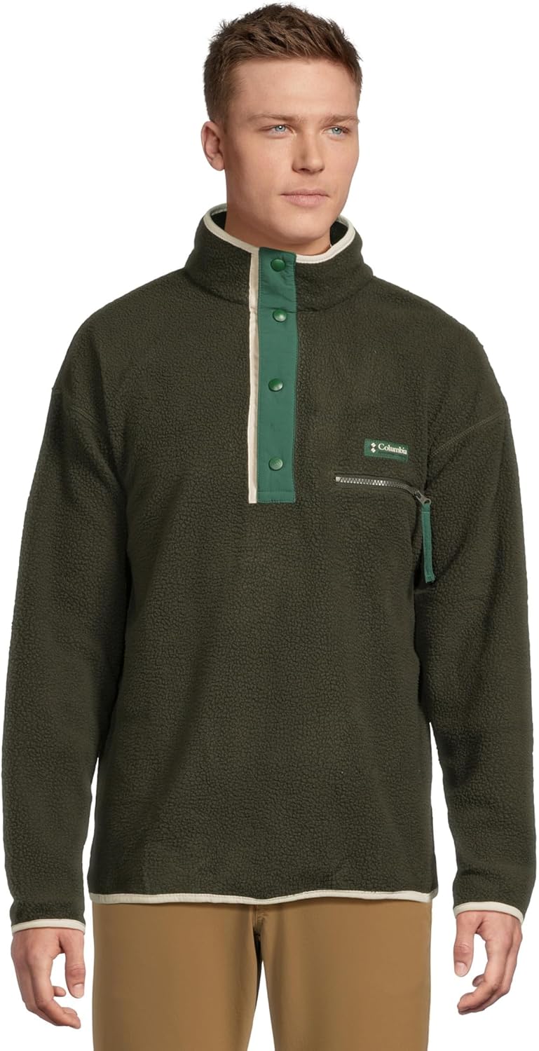 Columbia Men's Standard Helvetia II Half Snap Fleece, Greenscape