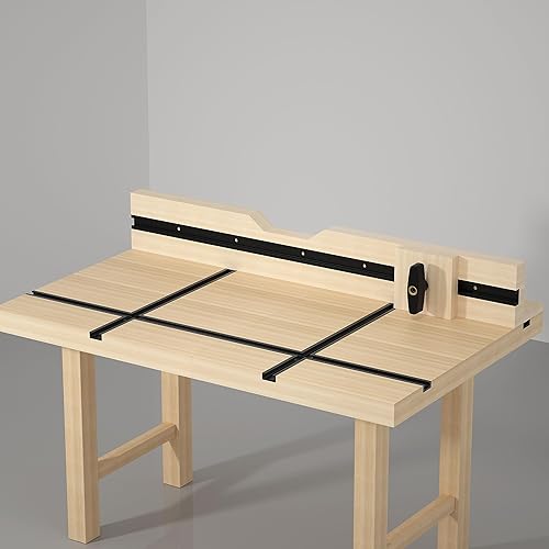 Miniatura 7 de Paquete de 4 pistas en T de 24 pulgadas para carpintería con tornillos, herramientas de carpintería de aleación de aluminio, perfil de doble corte,