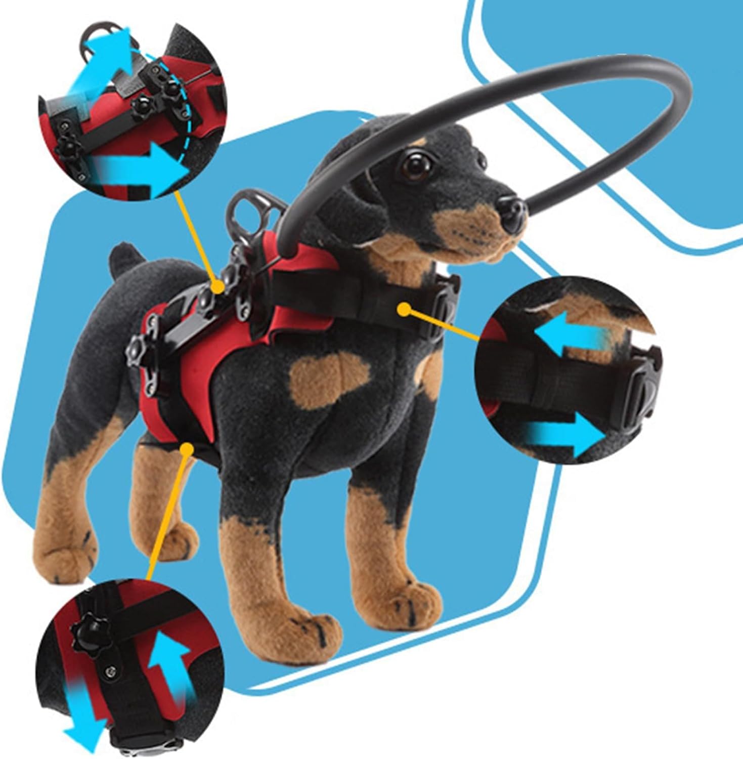 Blind Dog Harness, Anti-Collision Ring for Visually Impaired Pets, Safety Accessories & Protection for Outdoor Walks 9